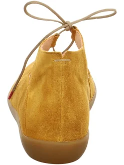 Leren ballerina's geel