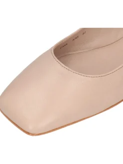 Leren ballerina's 