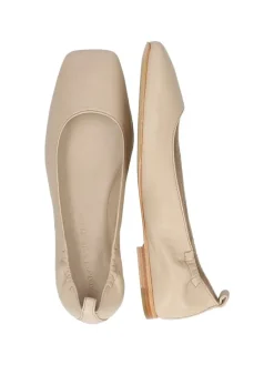 Leren ballerina's 
