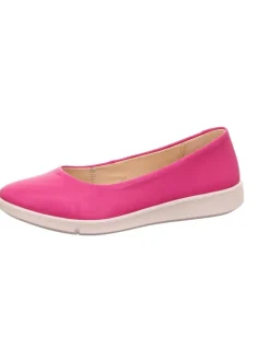 Leren ballerina's "Lucca" roze