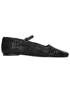 Leren ballerina's met bandje "Bexley 10" zwart