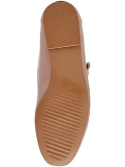 Leren ballerina's met bandje lichtroze