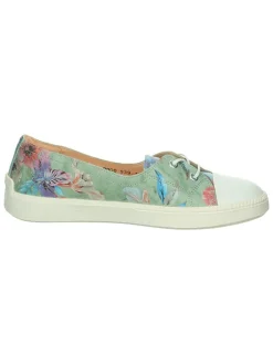 Leren ballerina's "Turna" groen