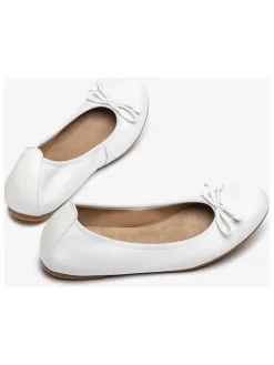 Leren ballerina's wit
