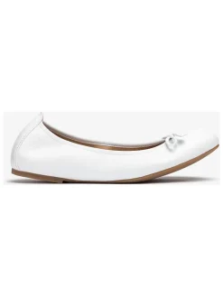 Leren ballerina's wit