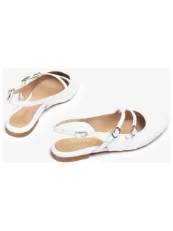 Leren ballerina's wit