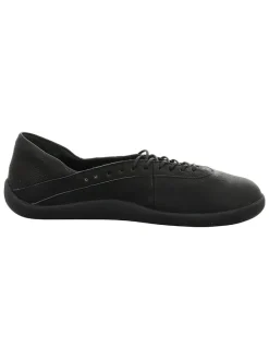 Leren ballerina's zwart