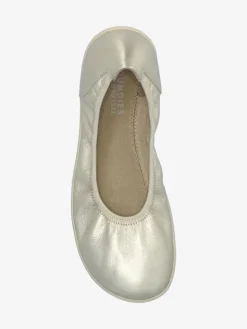 Leren barefootschoenen "3.0" goudkleurig