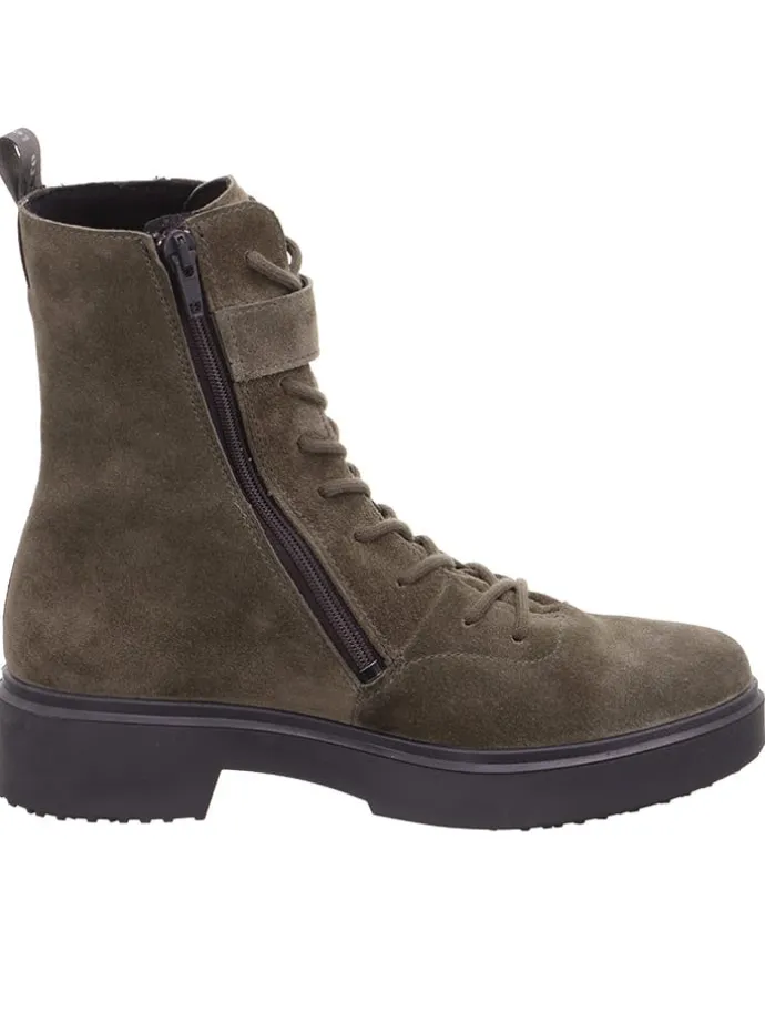 Leren boots "Angel-Yerba" kaki