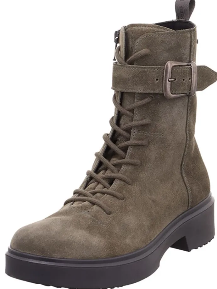 Leren boots "Angel-Yerba" kaki