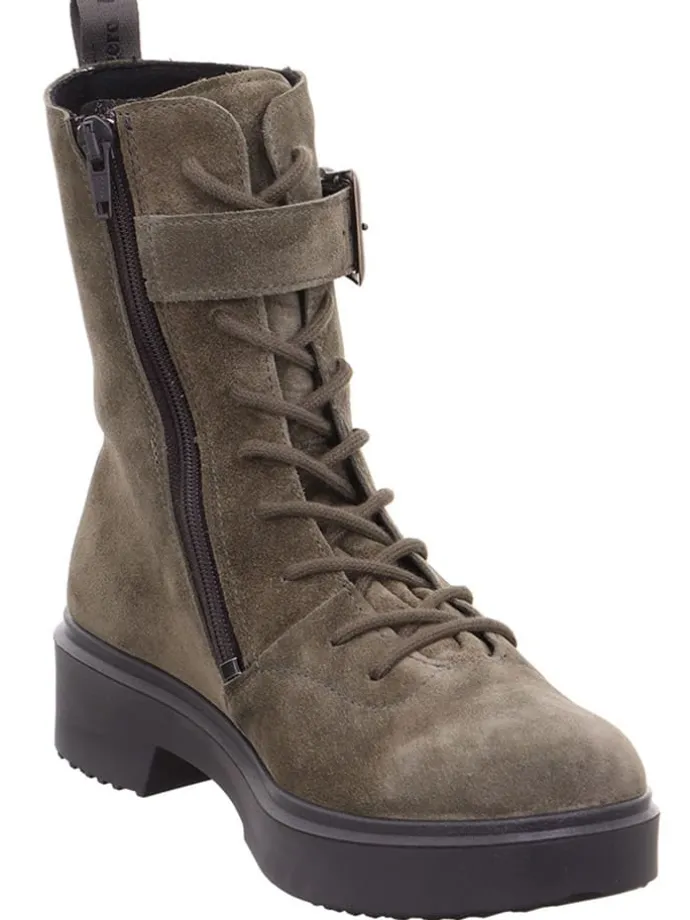 Leren boots "Angel-Yerba" kaki