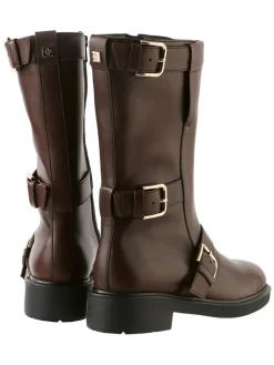 Leren boots "Billie" bruin