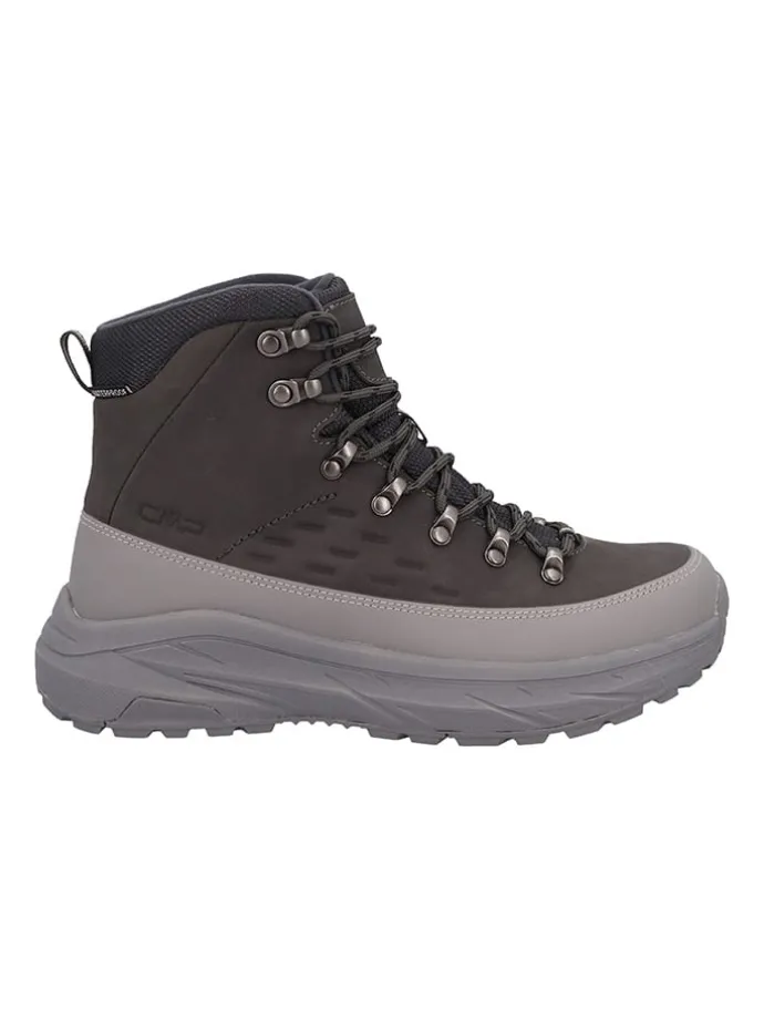 Leren boots "Dypsie" bruin/grijs