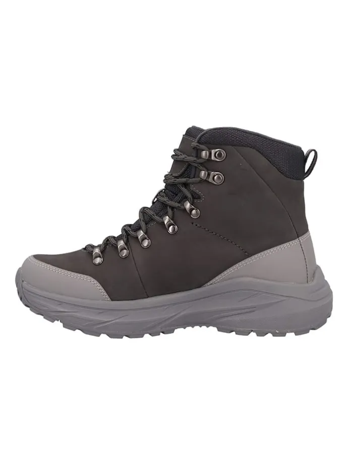 Leren boots "Dypsie" bruin/grijs