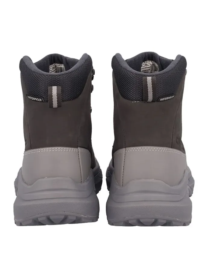 Leren boots "Dypsie" bruin/grijs