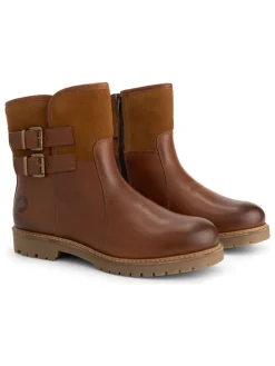 Leren boots "Elva" lichtbruin