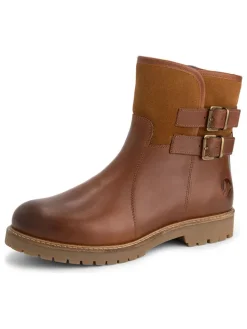Leren boots "Elva" lichtbruin