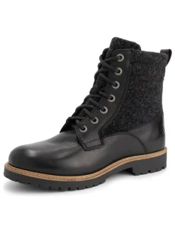 Leren boots "Folge" zwart