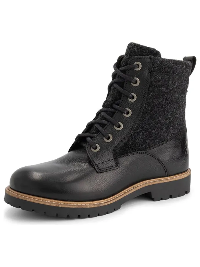 Leren boots "Folge" zwart