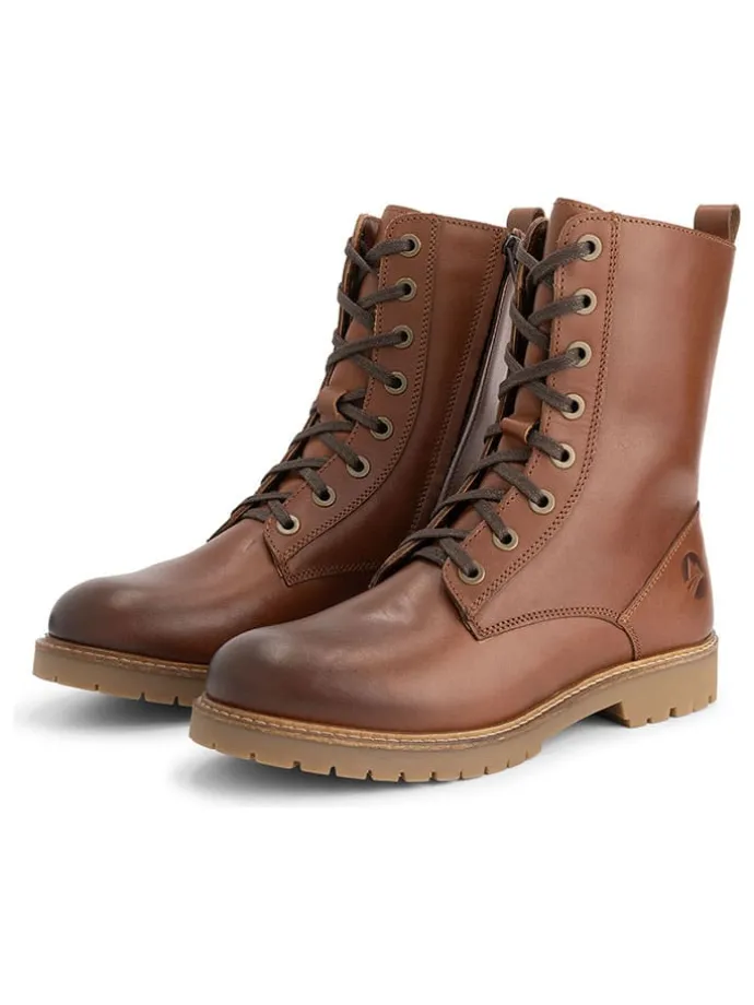 Leren boots "Forsol" lichtbruin