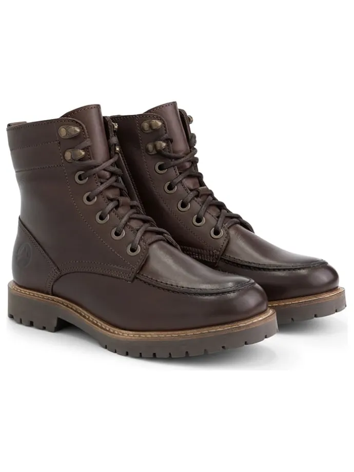 Leren boots "Haugesund" bruin