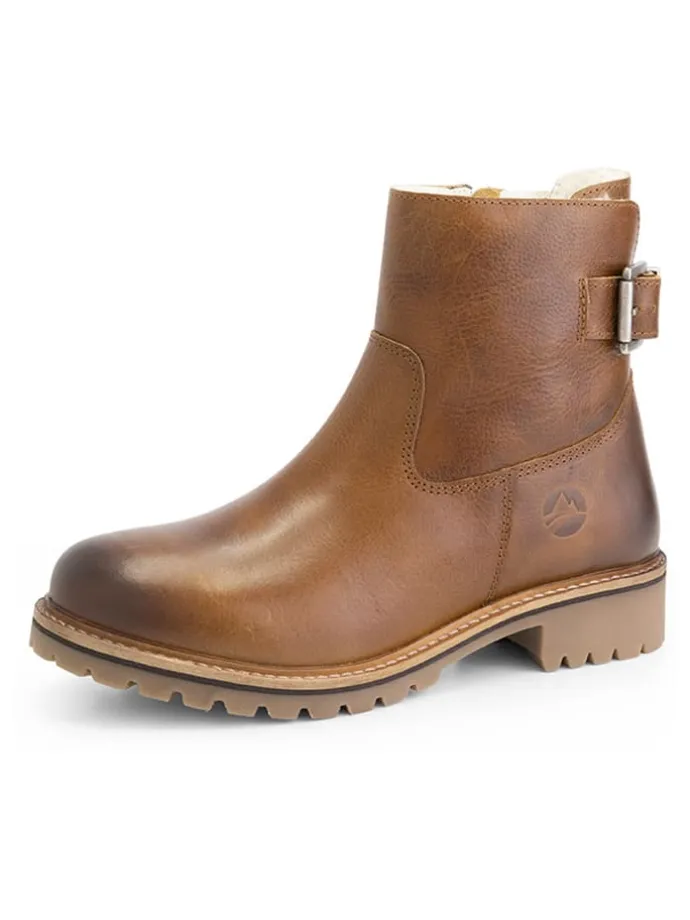 Leren boots "Kammerfoss" lichtbruin