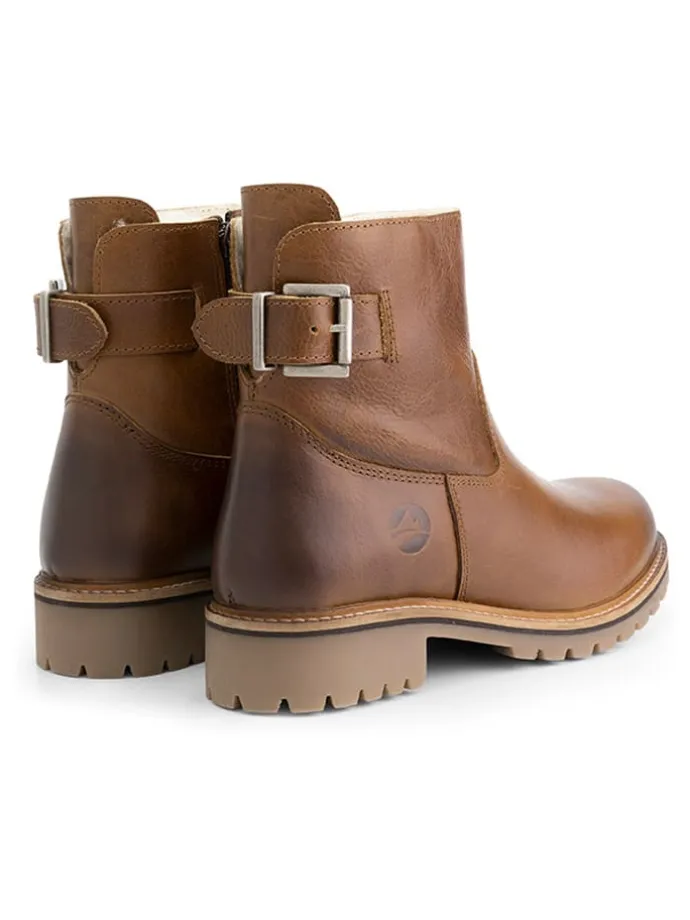 Leren boots "Kammerfoss" lichtbruin