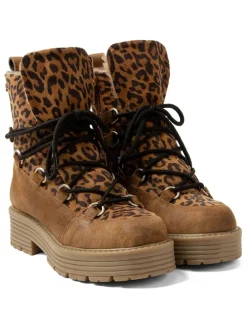 Leren boots lichtbruin
