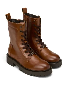 Leren boots lichtbruin