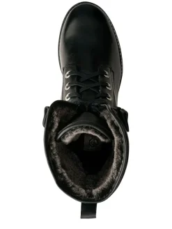 Leren boots "Myre" zwart