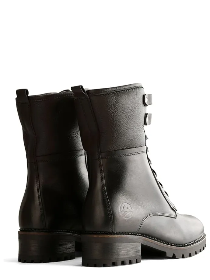 Leren boots "Myre" zwart