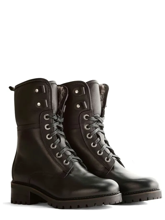 Leren boots "Myre" zwart