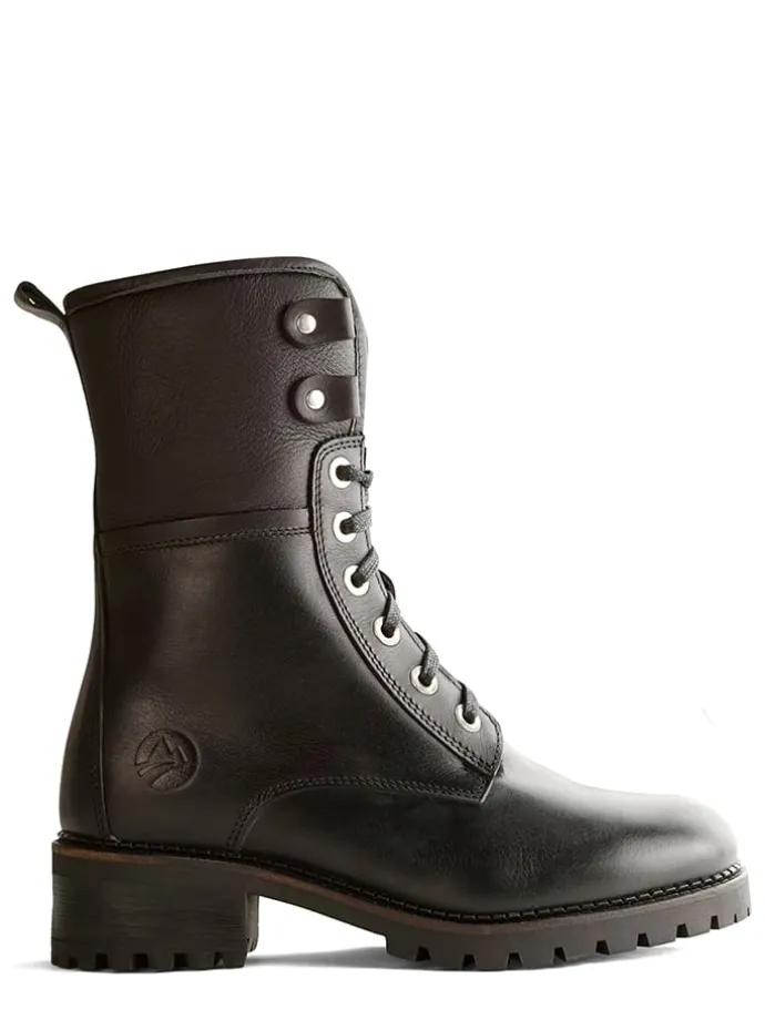 Leren boots "Myre" zwart