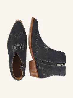 Leren boots "Shyla 3" donkerblauw