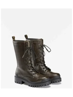 Leren boots "The Dock" kaki