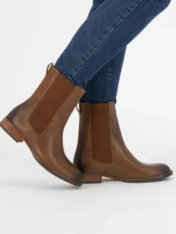 Leren chelseaboots 