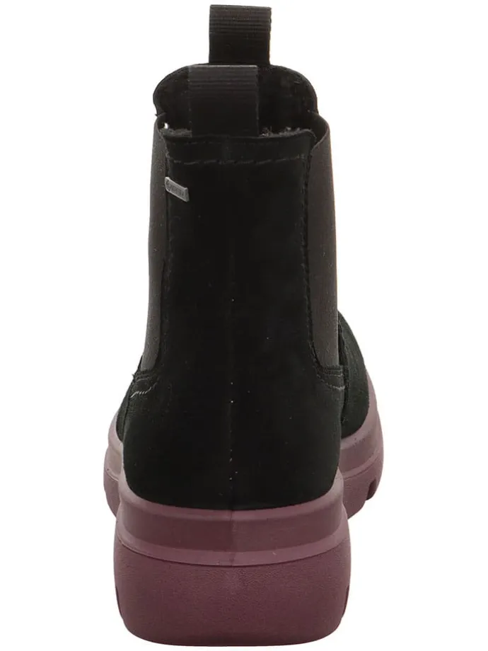 Leren chelseaboots "Angelina" zwart