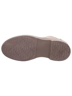 Leren chelseaboots beige