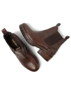 Leren chelseaboots bruin