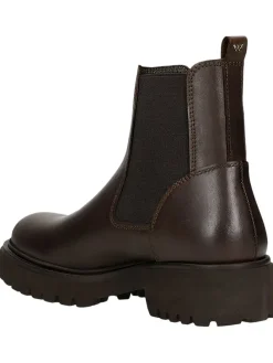 Leren chelseaboots bruin
