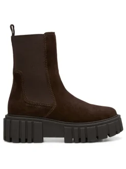 Leren chelseaboots bruin