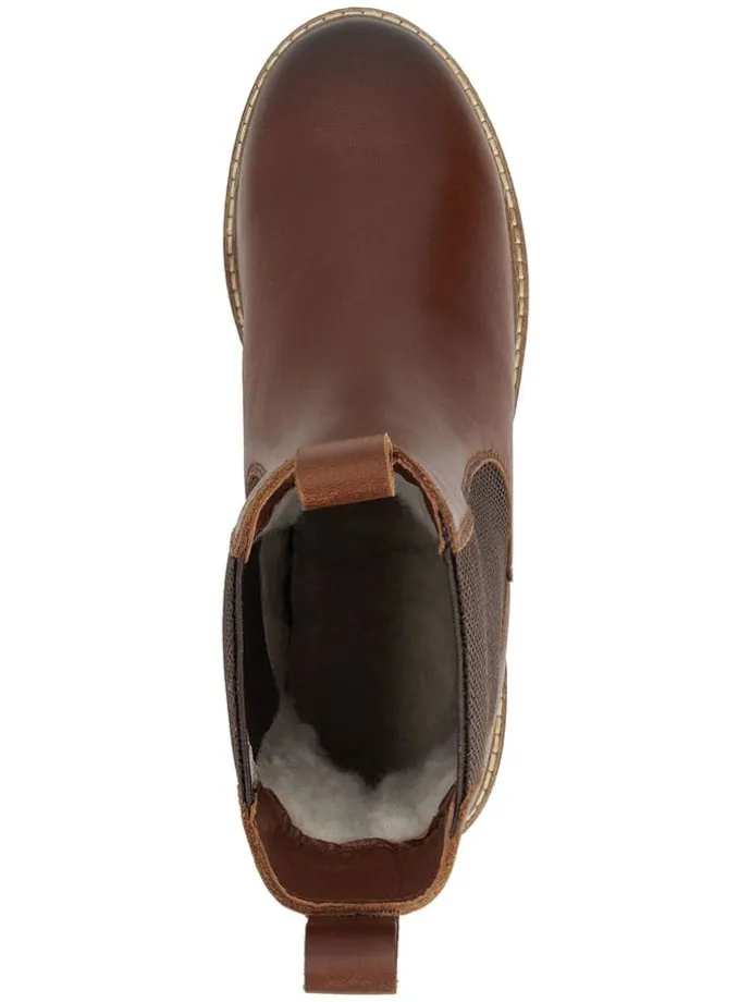 Leren chelseaboots "Ferring" lichtbruin