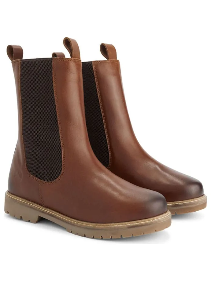 Leren chelseaboots "Ferring" lichtbruin