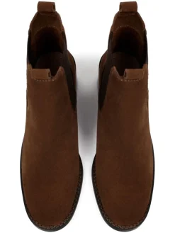 Leren chelseaboots "Find Your Strength" lichtbruin