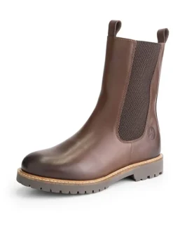 Leren chelseaboots 