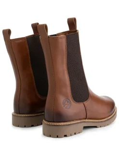 Leren chelseaboots 