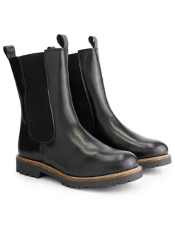 Leren chelseaboots 