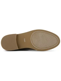 Leren chelseaboots kaki