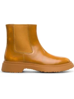 Leren chelseaboots lichtbruin