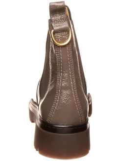 Leren chelseaboots lichtbruin